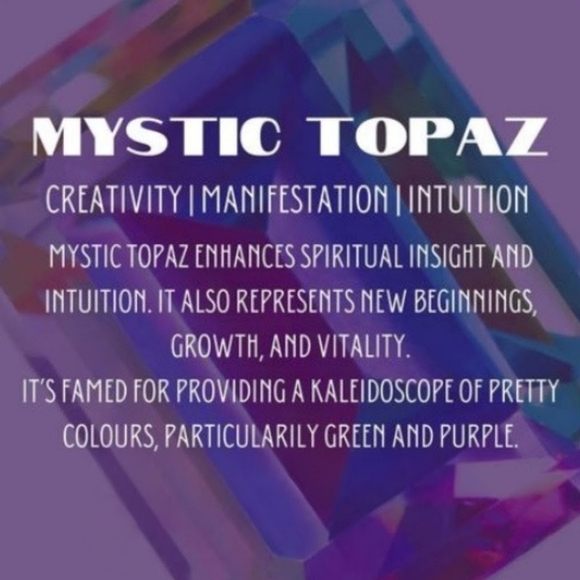 Mystic Topaz Gemstone 925 Sterling Silver Handmade Ring - Picture 2 of 2